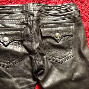 True Religion :: size 29 on tag ::  Leather Pants